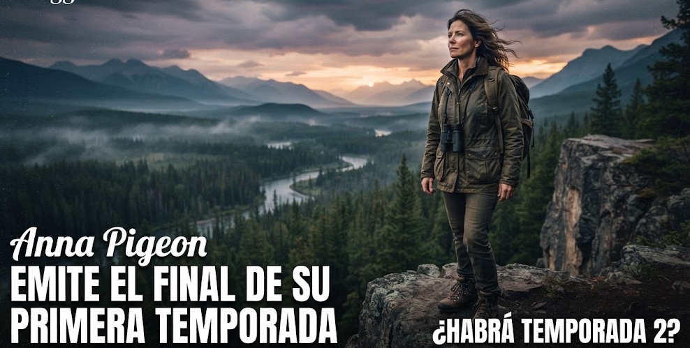 Tracy Spiridakos como Anna Pigeon en una escena de misterio de la serie de USA Network.